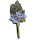 Hero's Blue Boutonniere from Olney's Flowers of Rome in Rome, NY